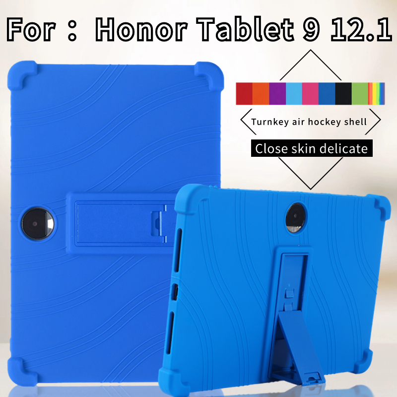 For Huawei Honor Pad 9 Tablet 12.1 Inch 2024 Case Super Shockproof Soft Silicone Protective Case Sta