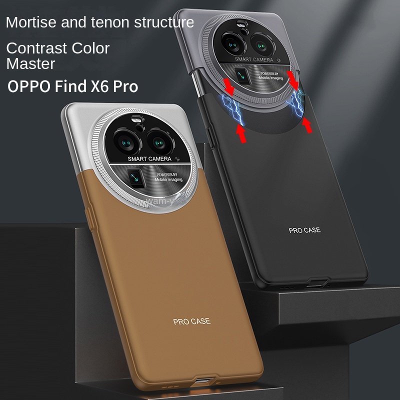 เคสโทรศัพท์มือถือหนัง PU ชุบไฟฟ้า ป้องกันกล้อง หรูหรา สําหรับ oppo find x7 ultra x6 pro findx6