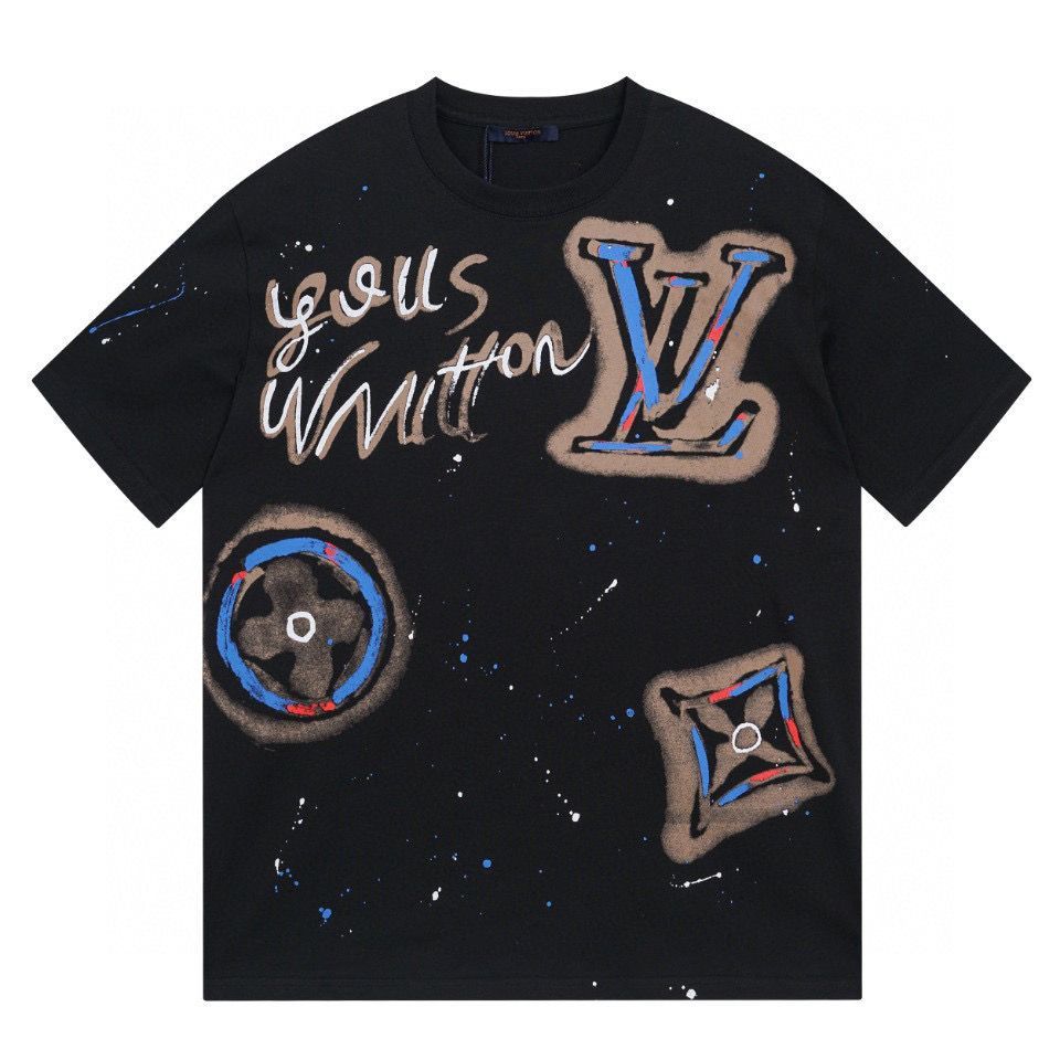 เสื้อยืดลําลอง พิมพ์ลายกราฟฟิติ คุณภาพสูง สําหรับผู้ชาย และผู้หญิง