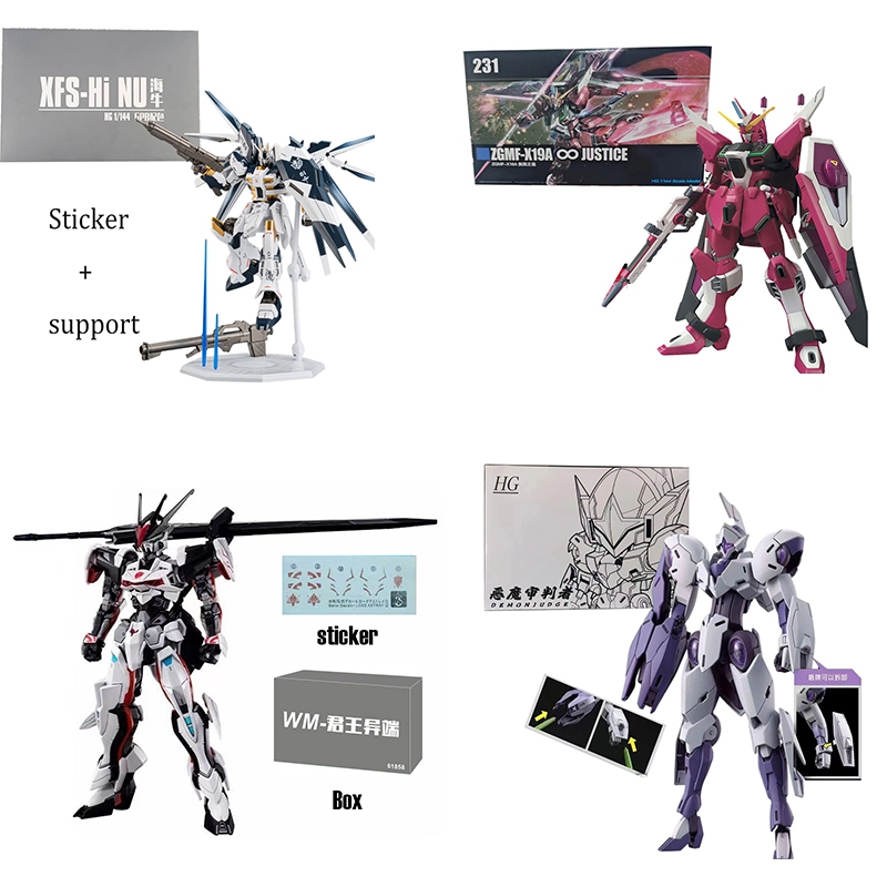 ใหม่ โมเดลหุ่นยนต์กันดั้ม Michaelis ZGMF-X19A INFINITE JUSTICE HG 1:144 ของเล่นสําหรับเด็ก