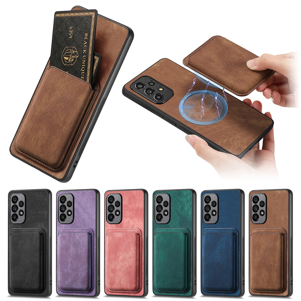 ใหม่ 2in1 Magnetic Case สําหรับ Xiaomi POCO M6 Pro / X6 / X5 / F6 / F5 ปลอกกันกระแทกพร้อมกระเป๋าสตางค์สล็อตบัตรเครดิต