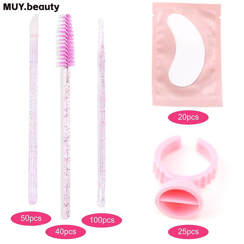 ชุดต่อขนตา พร้อมกล่อง แปรงไมโคร เทปกาว แหวน แผ่นตา มาสคาร่า แบบใช้แล้วทิ้ง เครื่องมือขนตา - รูปที่ 4