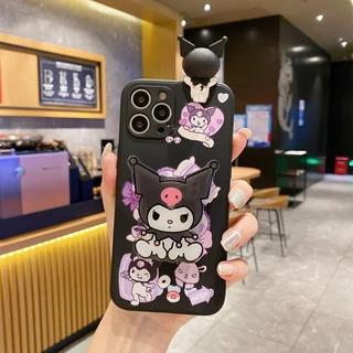 สําหรับiPhone 17 16 15 14 13 12 11 Pro X XS Max XR 7 8 Plus SE 2020 เคสโทรศัพท์ปกอ่อนKuromiน่ารัก