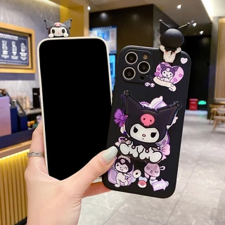 สําหรับiPhone 17 16 15 14 13 12 11 Pro X XS Max XR 7 8 Plus SE 2020 เคสโทรศัพท์ปกอ่อนKuromiน่ารัก