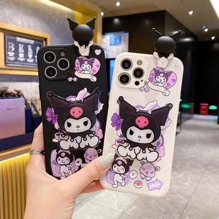 สําหรับiPhone 17 16 15 14 13 12 11 Pro X XS Max XR 7 8 Plus SE 2020 เคสโทรศัพท์ปกอ่อนKuromiน่ารัก