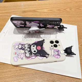 สําหรับiPhone 17 16 15 14 13 12 11 Pro X XS Max XR 7 8 Plus SE 2020 เคสโทรศัพท์ปกอ่อนKuromiน่ารัก