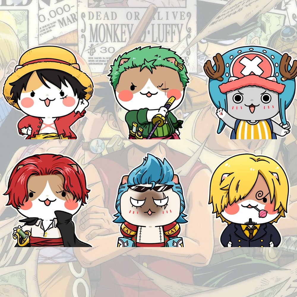 เข็มกลัดอะคริลิค ลายการ์ตูนอนิเมะ One Piece สําหรับตกแต่งกระเป๋า