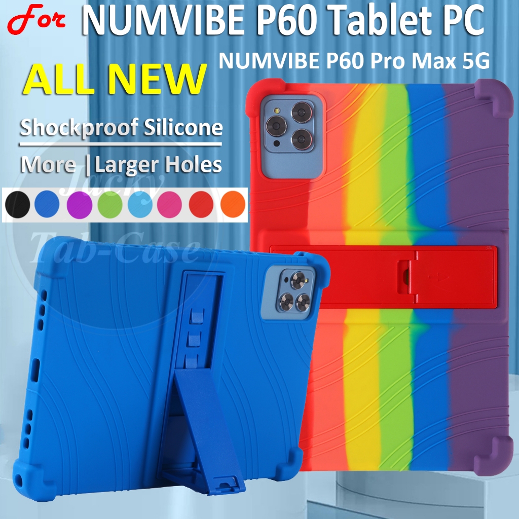 ใหม่ เคสแท็บเล็ต ซิลิโคนนิ่ม หนา 4 มุม กันกระแทก พร้อมขาตั้ง สําหรับ NUMVIBE P60 Tablet PC 11 นิ้ว NUMVIBE P60 Pro Max 5G 2024