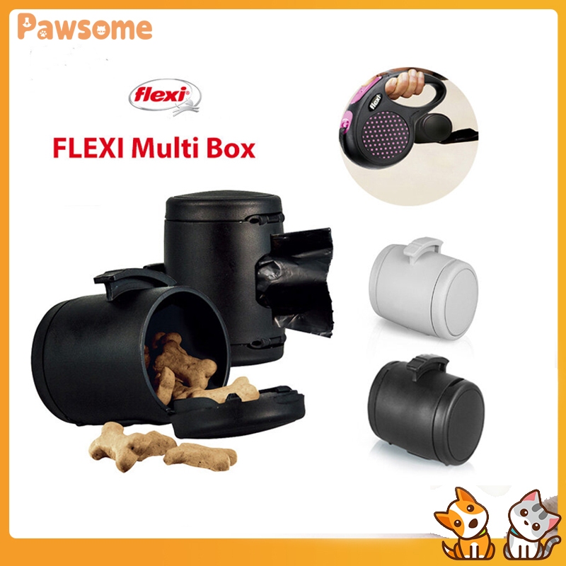 Flexi สายจูงสุนัข แบบยืดหดได้ อเนกประสงค์ สีดํา สีเทา