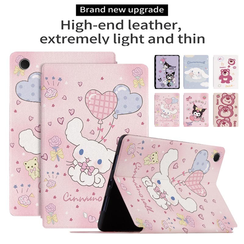 เคสแท็บเล็ต แบบฝาพับ ลายการ์ตูนหมี KUROMI พร้อมขาตั้ง สําหรับ Samsung Galaxy Tab A8 10.5 (2021) SM-X