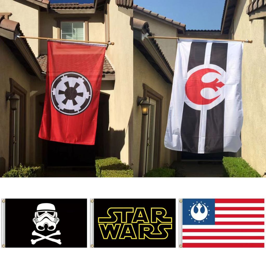Star Wars 3x5ft ธงตกแต่งบ้านโพลีเอสเตอร์แบนเนอร์ Tapestry ความงามโปสเตอร์ 90x150 ซม.ธงคุณภาพสูง