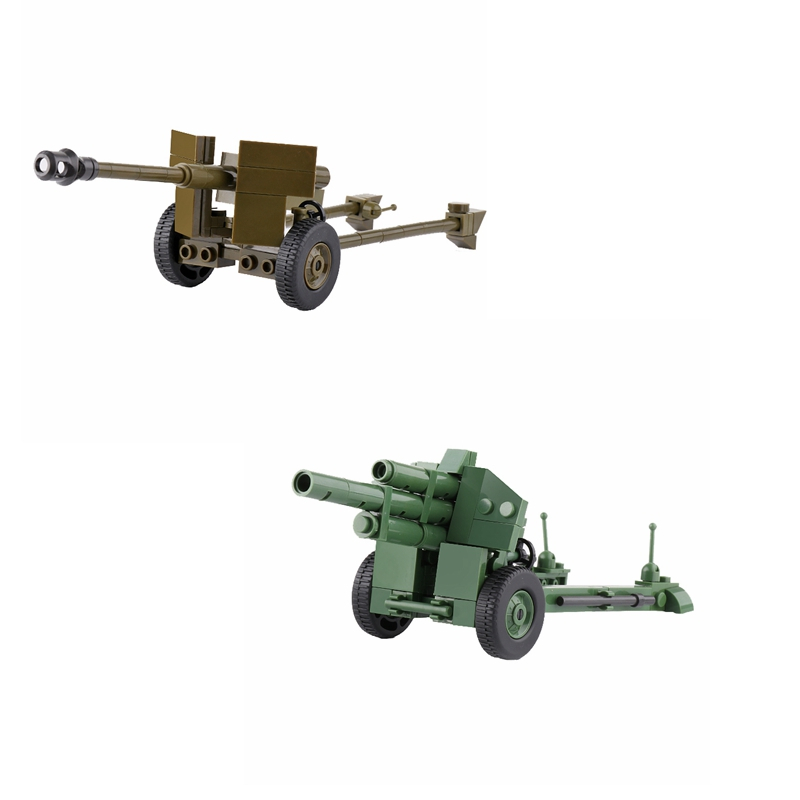 ของเล่นตัวต่อเลโก้ รูปรถถังทหาร howitzer สําหรับเด็ก