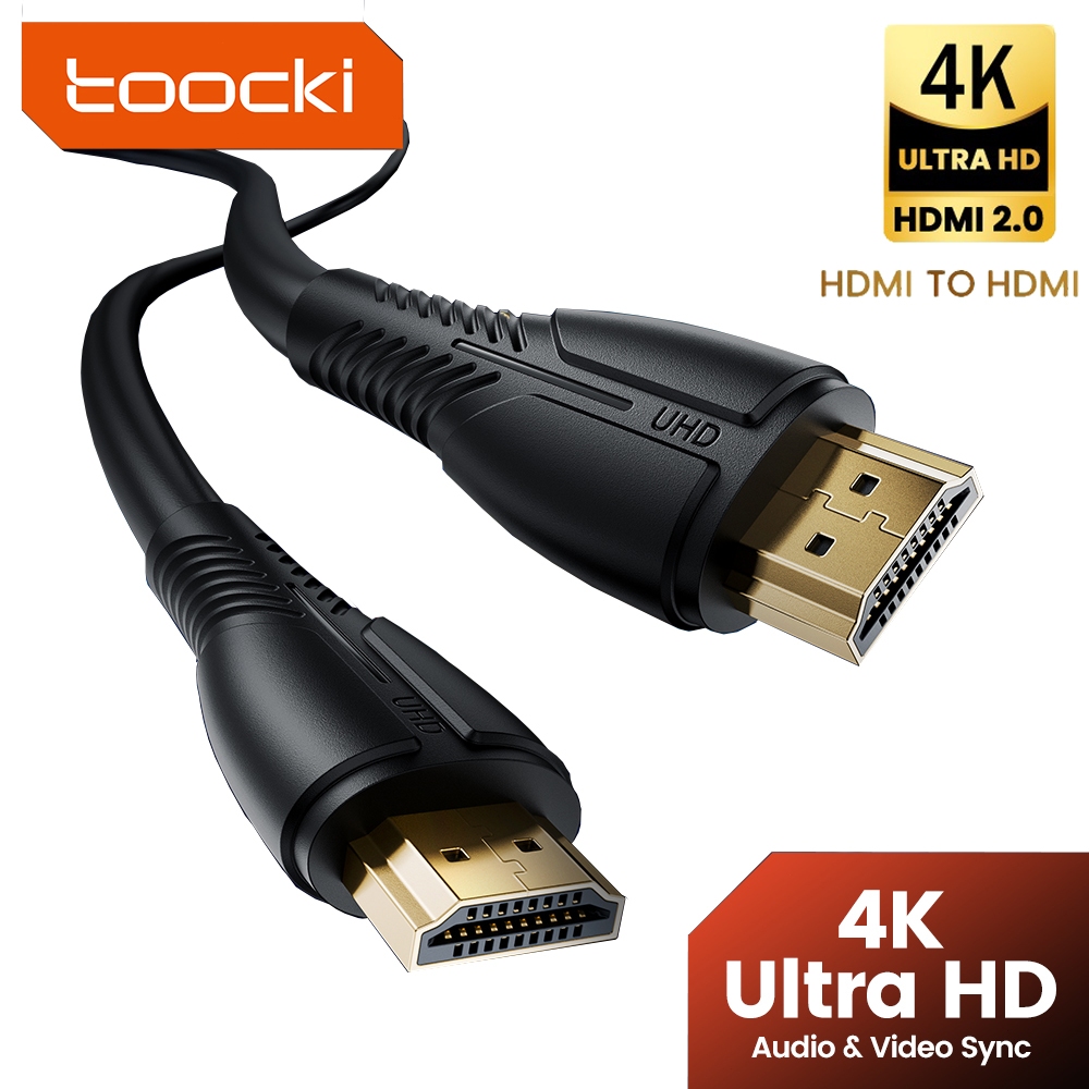 Toocki สาย HDMI 4K 2.0 อะแดปเตอร์ความเร็วสูง สําหรับแล็ปท็อป PC Box PS5 HDMI Splitter Cable