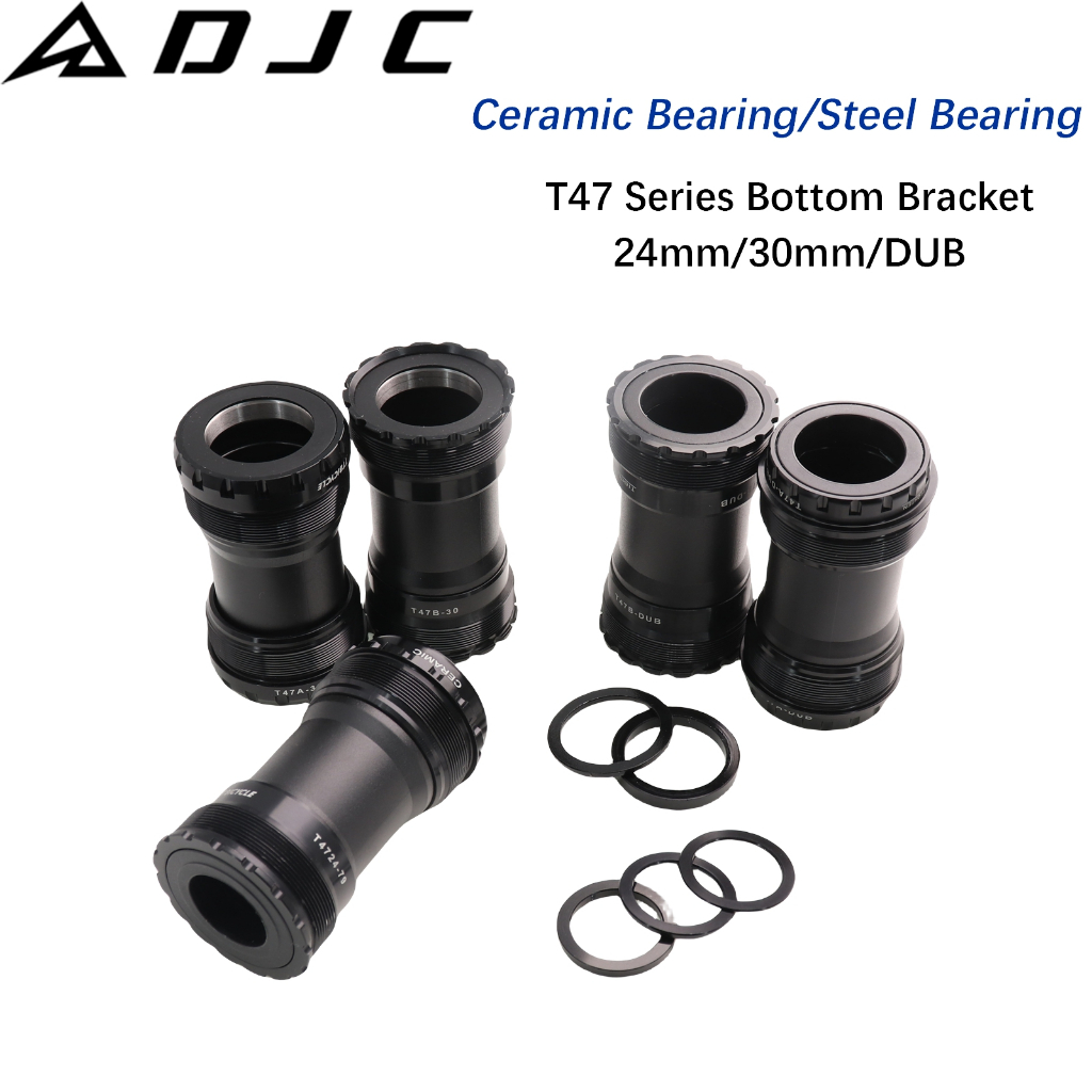 Djc แบริ่งเซรามิค T47-Series เกลียวใหญ่ 24 มม. 30 มม. DUB 77 79 86.5 BB สําหรับจักรยานเสือภูเขา