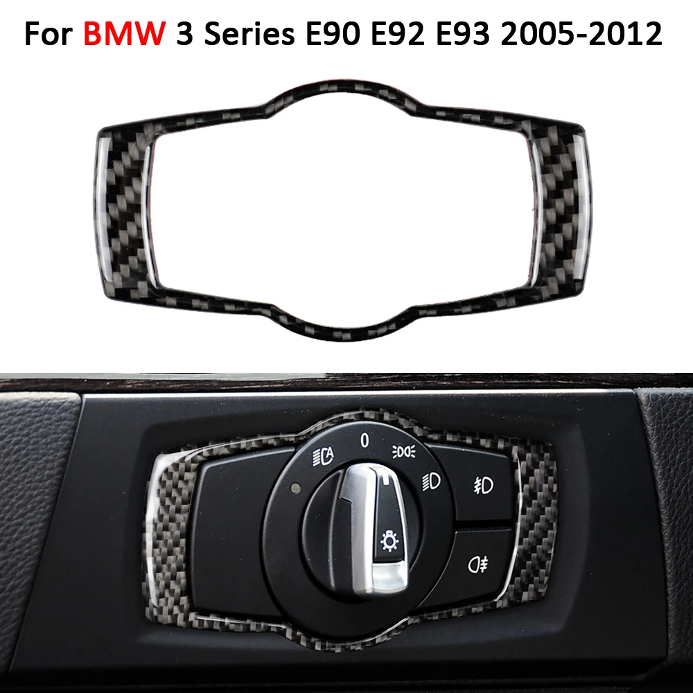 สติ๊กเกอร์คาร์บอนไฟเบอร์สําหรับ BMW E90 E92 E93 320i 325i 2005-2012