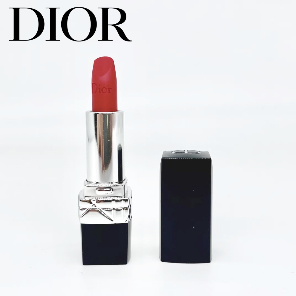 Dior ตัวอย่างลิปสติก สีฟ้า ทอง 1.5 กรัม 999MATTE 999SATIN 888MATTE