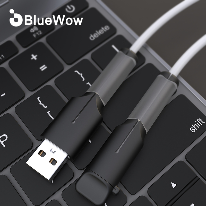 Bluewow ฝาครอบสายชาร์จ ซิลิโคน อุปกรณ์เสริม iP-18/20w Type C/USB ปลั๊กเสียบสายชาร์จ ฝาครอบสายเคเบิล USB