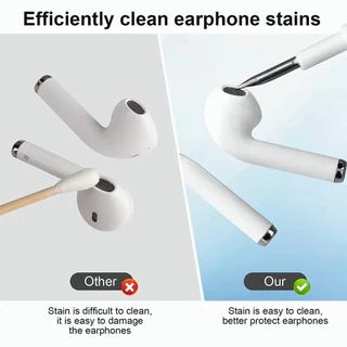 Bluetooth เครื่องมือทำความสะอาดชุดหูฟัง ปากกาทำความสะอาดหูฟัง แปรงทำความสะอาดอเนก