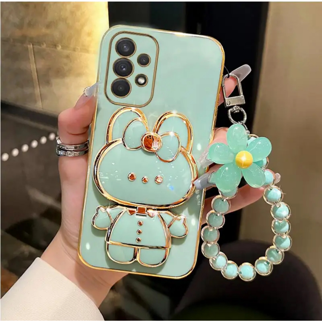Samsung A23 A33 A52S A53 A12 A22 A42 A32 5G A03S A02S A33 A72 A73 A02 เคสโทรศัพท์มือถือ แบบกระจก พร้อมสายคล้อง สําหรับ