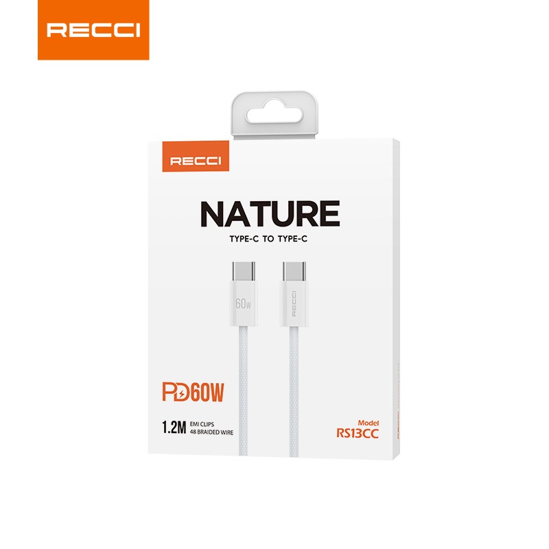 คุณได้รับ ของขวัญ 1 ชิ้น，สายซิลิโคนสำหรับมัดรวมสายชาร์จ，Recci RS13CC pd60w สายชาร์จ USB Type C ชาร์จเร็ว สําหรับ ios 15 15 Pro 15 Plus 15 Pro MAX