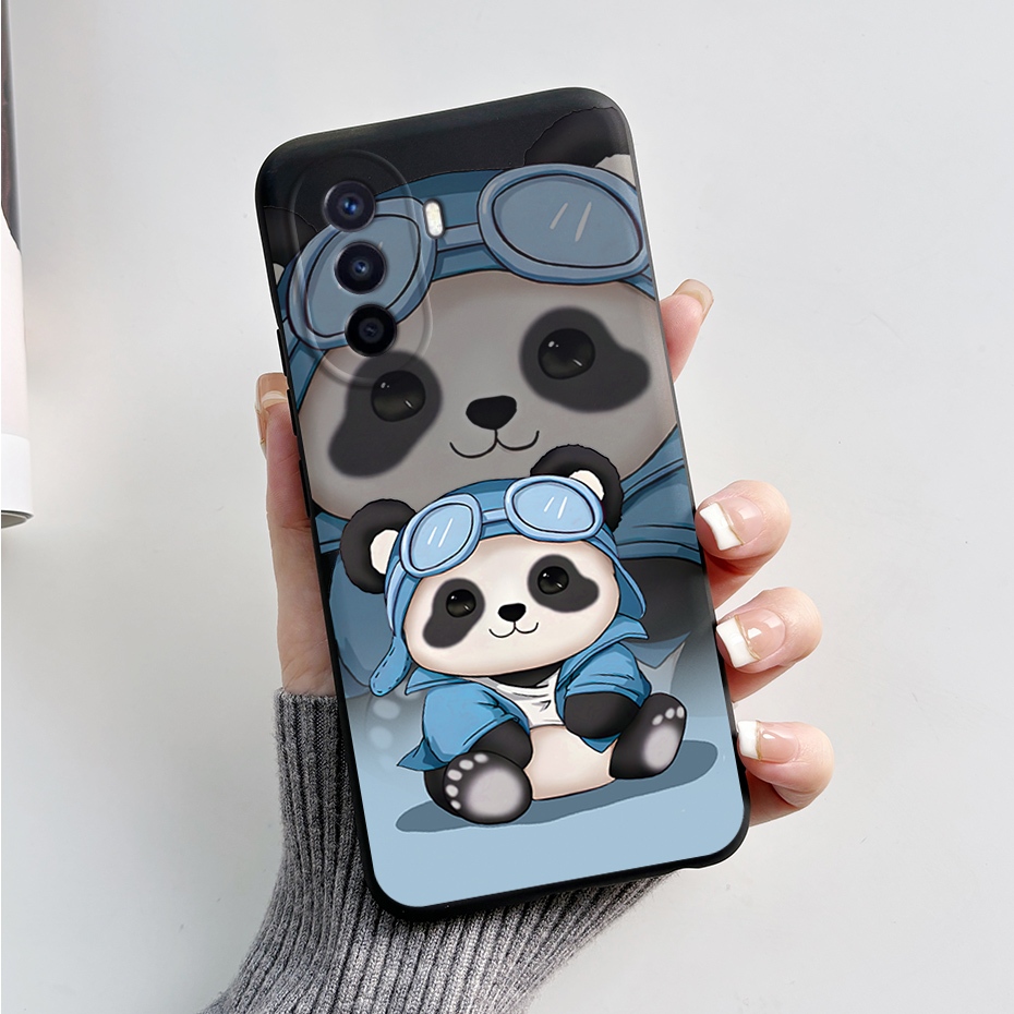 Huawei Nova Y70 Nova Y70+ เคสกระต่ายน่ารัก แพนด้า ทาสี รูปที่ 4