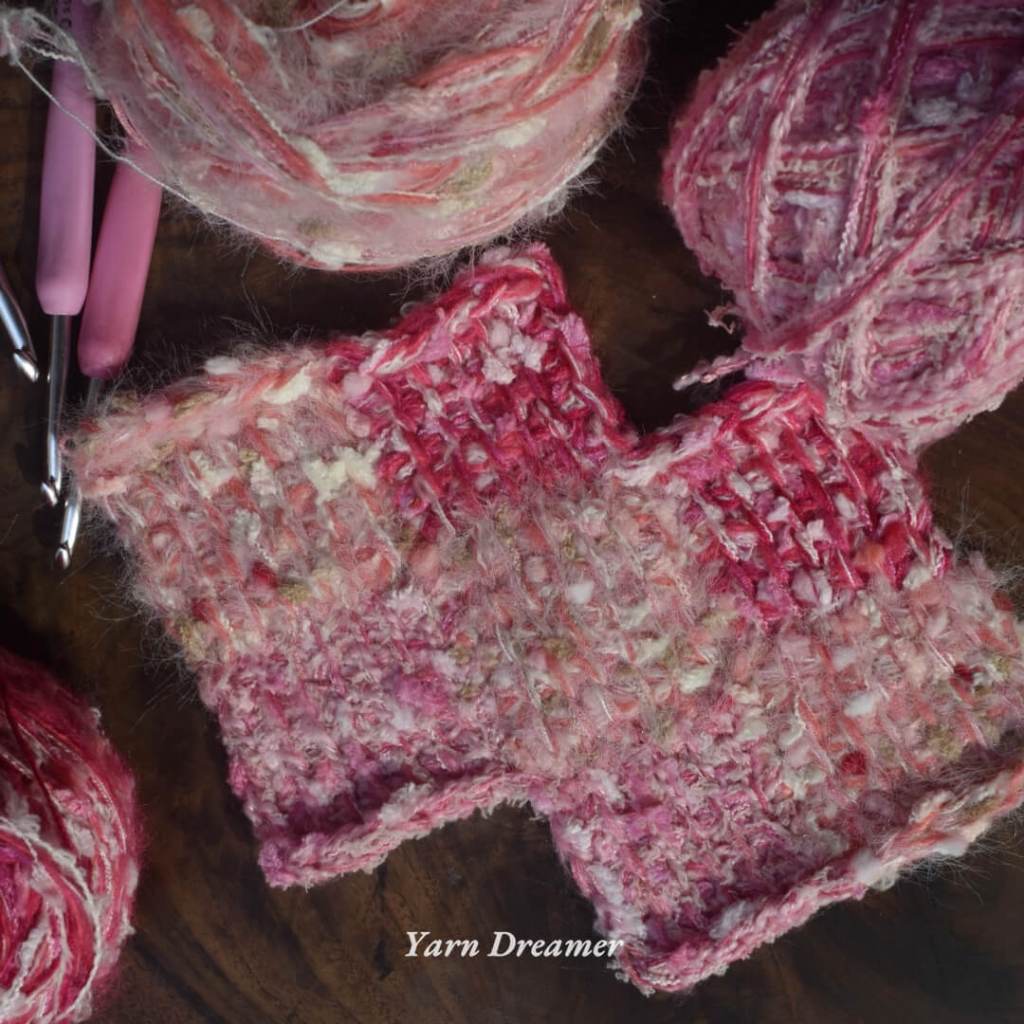 เส้นด้ายโครเชต์ สีชมพู 3 สไตล์ สําหรับแฟนซี เส้นด้ายผสม เส้นด้ายขนสัตว์สำหรับถักไหมพรม เส้นด้ายฝ้าย