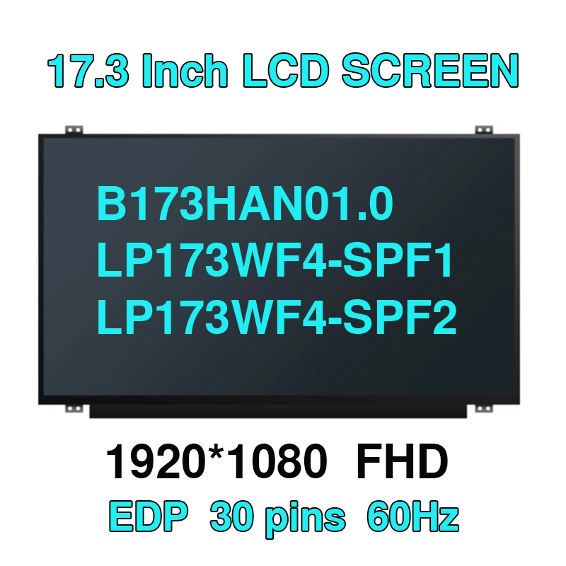ALIENWARE 17.3 "IPS แล็ปท็อปหน้าจอ LCD B173HAN01.0 Fit LP173WF4-SPF1 LP173WF4-SPF2 LP173WF4-SPF3 LP1