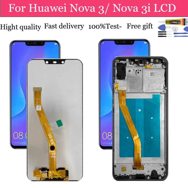 อะไหล่หน้าจอสัมผัส LCD แบบเปลี่ยน สําหรับ Huawei Nova 3i LCD Nova 3 Nova 3e