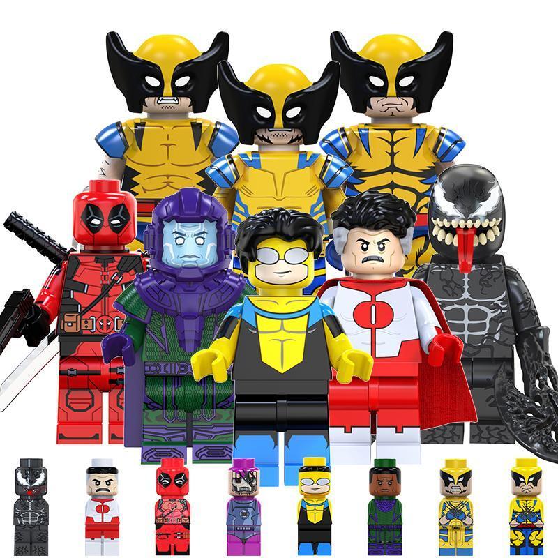 ของเล่นตัวต่อฟิกเกอร์ TV6205 Kang The Conqueror Wolverine ขนาดเล็ก