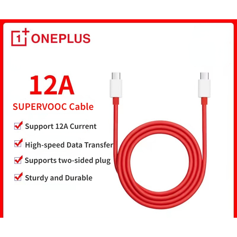 OnePlus 13T 12 11 ACE 5 Pro 3 Pro 2V SuperVooc 160W 150W 100W 80W 65W Warp Charge Type-C 12A 10A 8A สาย