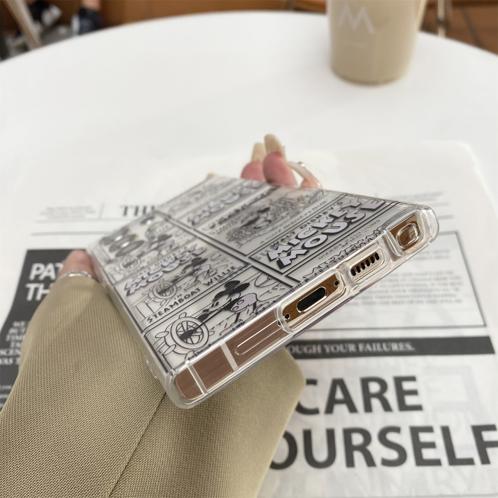 การ์ตูน กรอบรูปไมกี้ วงเล็บ ซองโทรศัพท์ Samsung Galaxy S25 Ultra S24 Ultra S24 Plus S23 Ultra S23 Plus S23FE S22 Ultra S22Plus S21Ultra S21FE Note10Plus Note20Ultra A23 A53 A73 A34 A54 A52S A32 5G Case เคสโทรศัพท์ใหม่ TPU ป้องกันการตก เคสมือถือซัมซุง - รูปที่ 5