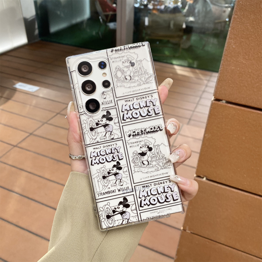 การ์ตูน กรอบรูปไมกี้ วงเล็บ ซองโทรศัพท์ Samsung Galaxy S25 Ultra S24 Ultra S24 Plus S23 Ultra S23 Plus S23FE S22 Ultra S22Plus S21Ultra S21FE Note10Plus Note20Ultra A23 A53 A73 A34 A54 A52S A32 5G Case เคสโทรศัพท์ใหม่ TPU ป้องกันการตก เคสมือถือซัมซุง - รูปที่ 2