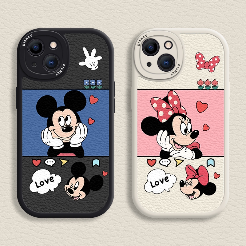 เคสโทรศัพท์มือถือแบบนิ่ม ลายการ์ตูนมิกกี้ มินนี่เมาส์ สําหรับ iPhone 14 13 12 11 Promax 6 7 8 Plus X XR Xs Max