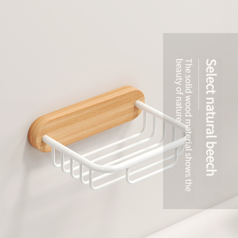 Yun JIE YA สไตล์นอร์ดิกไม้อลูมิเนียมไม่มีเจาะห้องน้ําห้องน้ํากล่องกระดาษผู้ถือไม้ Stor