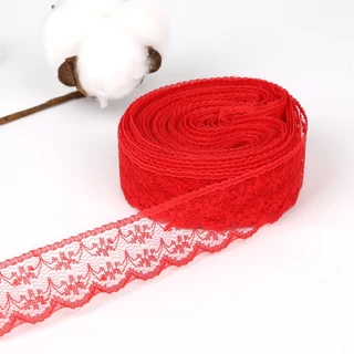 ริบบิ้นลูกไม้ กว้าง 20 มม. 10 หลา สําหรับตกแต่งเสื้อผ้า DIY