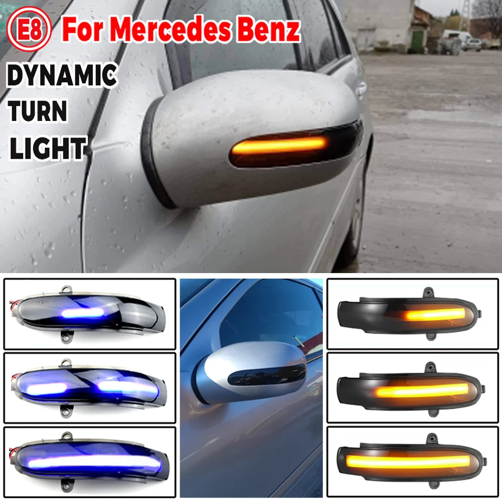 ไฟเลี้ยวไดนามิก LED สําหรับ Mercedes Benz C-Class W203 S203 CL203 2001-2007
