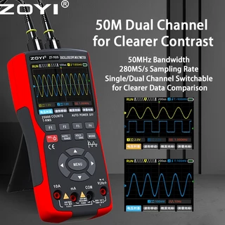 ZOYI 703S 3in1 Digital Multimeter Oscilloscope 50MHz Dual Channel 25000 Counts True RMS ออสซิลโลสโคป