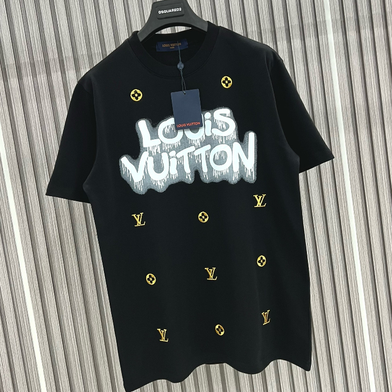 ใหม่ เสื้อยืดลําลอง แขนสั้น พิมพ์ลายโลโก้ L1V สําหรับผู้ชาย และผู้หญิง 2024