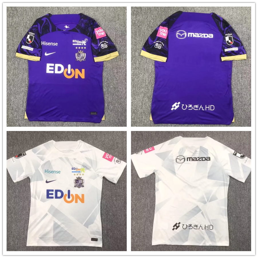 เสื้อกีฬาแขนสั้น ลายทีมชาติฟุตบอล Sanfrece Hiroshima 2024 2025 ชุดเหย้า