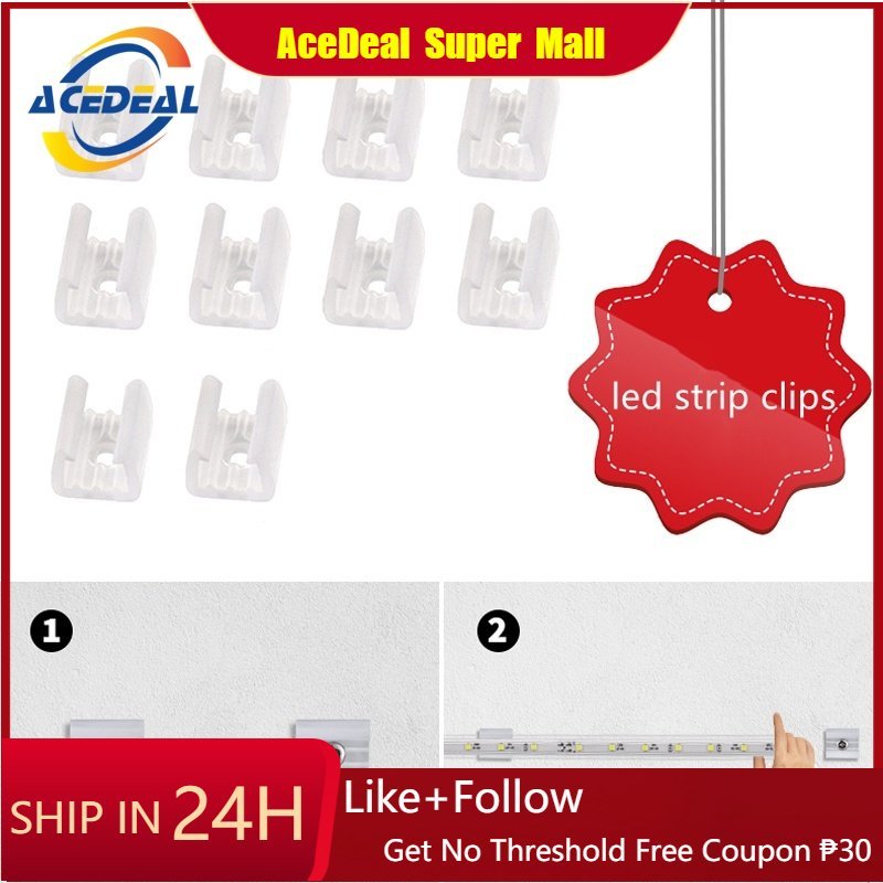 Acedeal คลิปหัวเข็มขัดไฟนีออน Led 220V แบบพลาสติก ยืดหยุ่น อุปกรณ์เสริม สําหรับสายไฟ