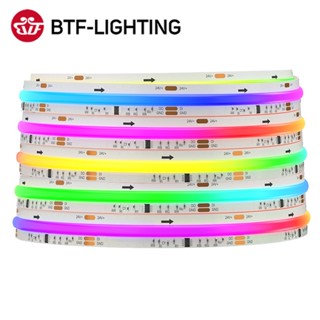 BTF-LIGHTING 630LEDs/m COB RGB IC แถบไฟ LED WS2811 LED ความห…