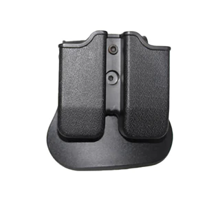 【พร้อมส่ง】ซองหนังโพลิเมอร์ ซองแมกกาซีนคู่ 9 มม. สําหรับ G17 Beretta M9 M92 Colt 1911 Hung 9 มม.40 Mag