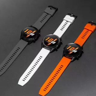 22 มม.Original HuaweiสายGT 5 GT1 GT2e 2pro GT26 GT3/46 มม.FluoroสายยางเหมาะสําหรับHuawei watch 5 GT Runnerแฟชั่นสายกีฬา