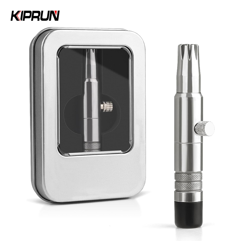 Kiprun เครื่องตัดขนจมูก สําหรับผู้ชาย ไร้แบตเตอรี่ สเตนเลส กันน้ํา ไม่เจ็บผม