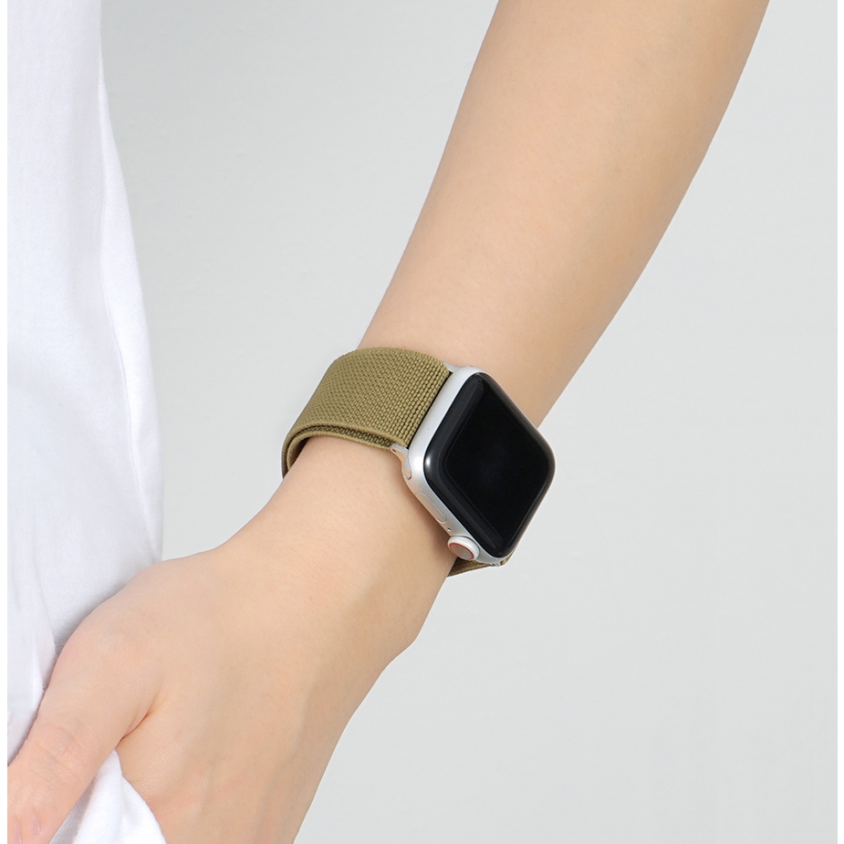 สายนาฬิกาข้อมือไนล่อนถัก อุปกรณ์เสริม สําหรับ Apple watch Series 9 8 7 6 SE 5 4 Ultra 1/2 49 มม. 45 มม. 44 มม. 41 มม. 40 มม.