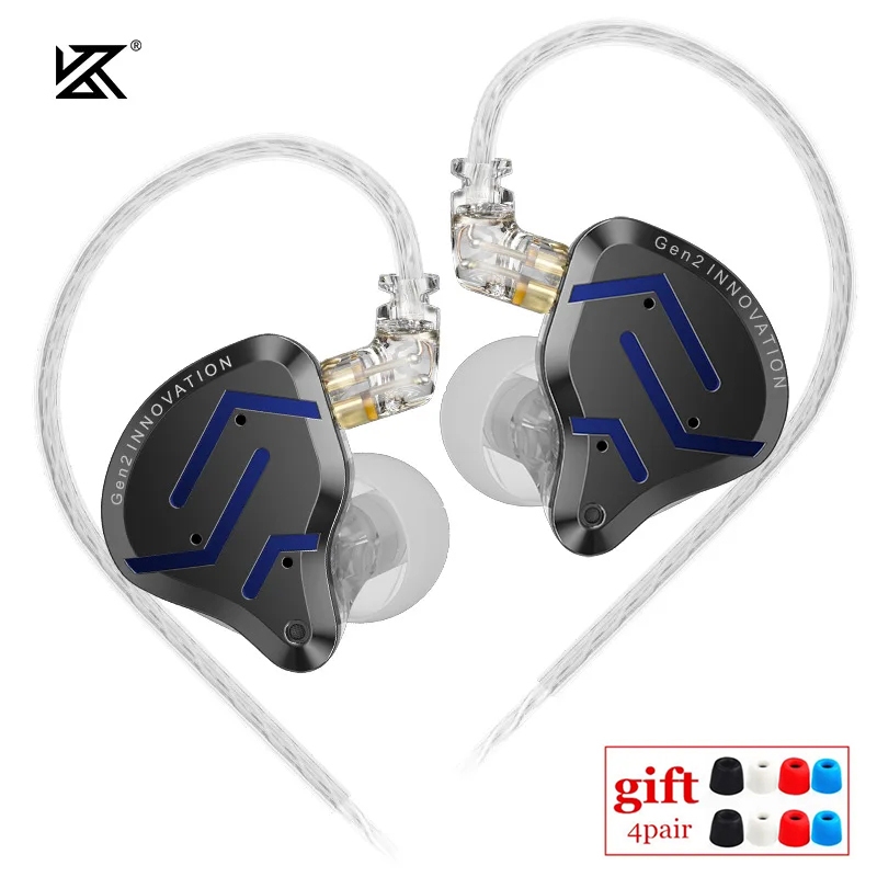Kz ZSN Pro 2 หูฟังอินเอียร์ โลหะ 1BA+1DD เทคโนโลยีไฮบริด HIFI เบส มอนิเตอร์ หูฟังกีฬา ตัดเสียงรบกวน