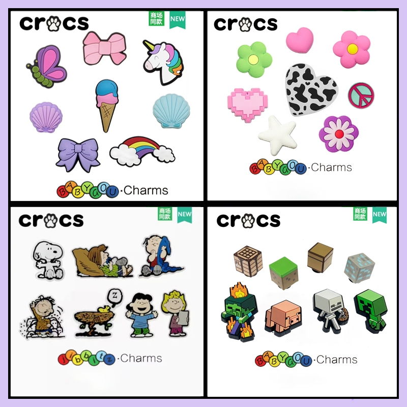 Fhz™ Jibbitz crocs hole การ์ตูนน่ารัก หนึ่งชุด ที่มีคุณภาพสูง jibbitz รองเท้าหลุม crocs อุปกรณ์เสริมสําหรับผู้ชายและผู้หญิง crocs รองเท้าเด็ก jibbitz crocs รองเท้า