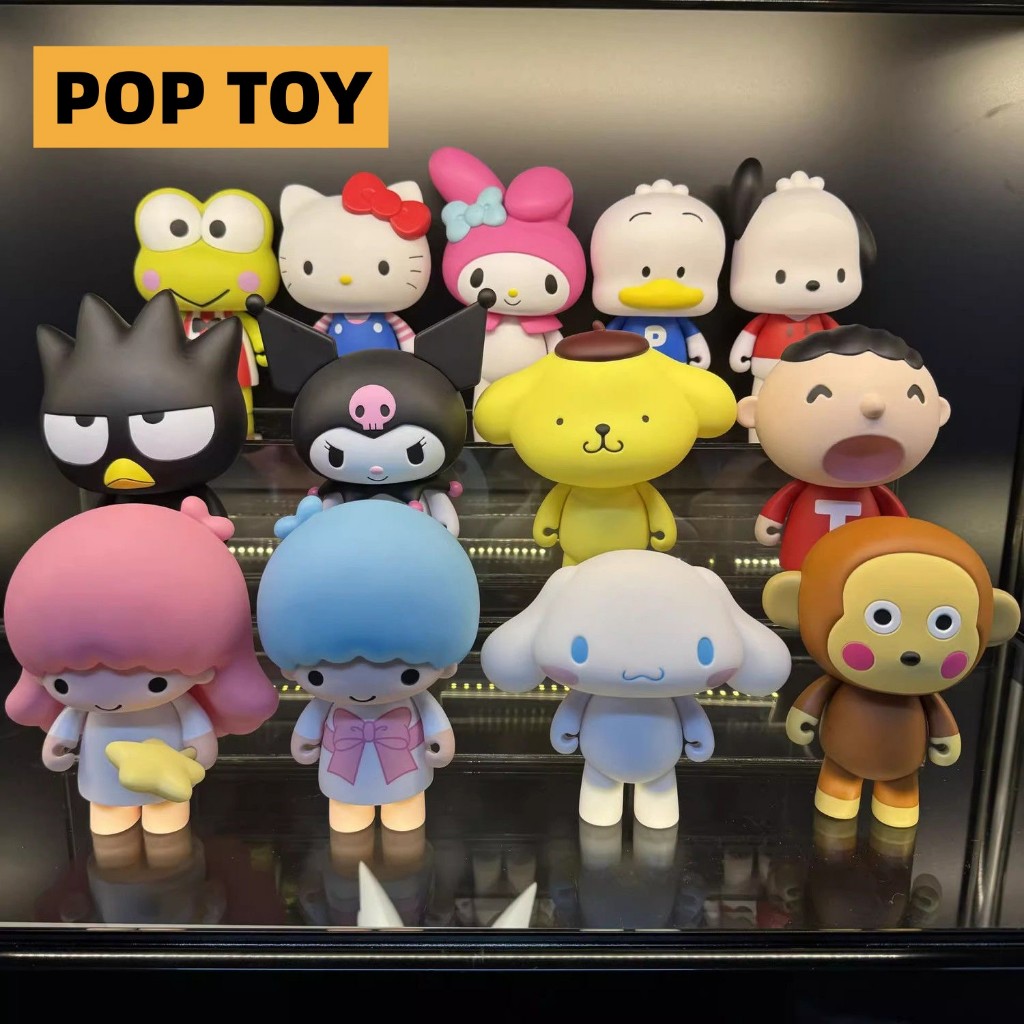 ตุ๊กตาฟิกเกอร์ Sanrio Characters Herocross Company Union Series Blind box น่ารัก สําหรับเก็บสะสม ให้เพื่อน