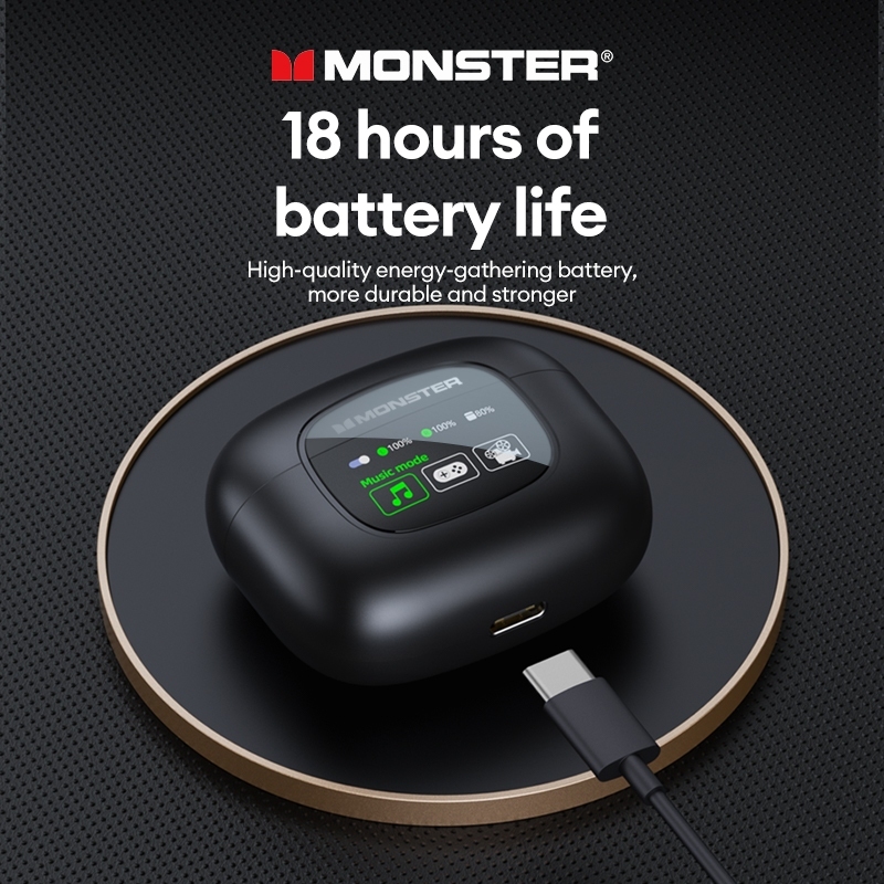 Monster XKT20 หูฟังบลูทูธไร้สาย HIFI คุณภาพเสียง สัมผัสอัจฉริยะ ความทนทานสูง 5.4