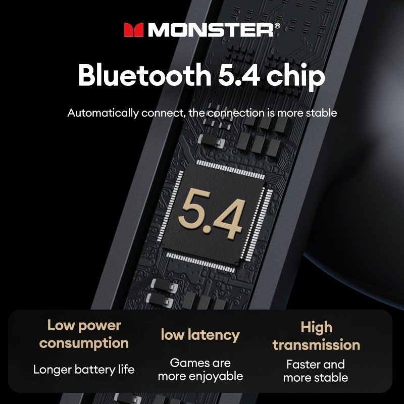 Monster XKT20 หูฟังบลูทูธไร้สาย HIFI คุณภาพเสียง สัมผัสอัจฉริยะ ความทนทานสูง 5.4